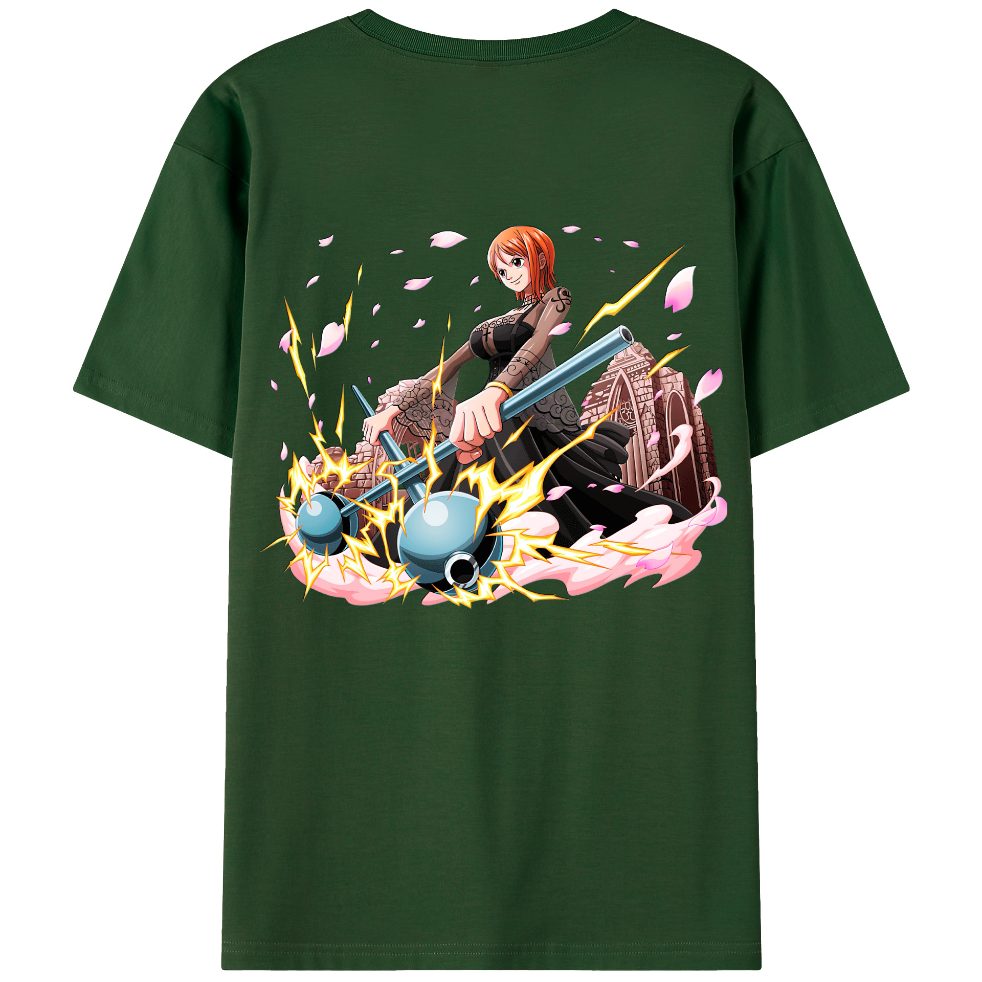 ワンピース ナミ ONE PIECE Nami 綿100％半袖Tシャツ（背面プリント）